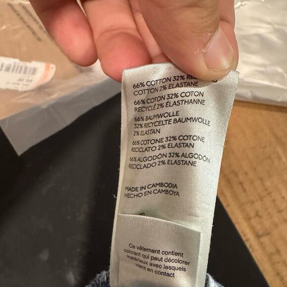 Maeve Anthropologie Straight Crop Jeans Women 30 Dark Wash Mid Rise 25 Inseam - Picture 8 of 8